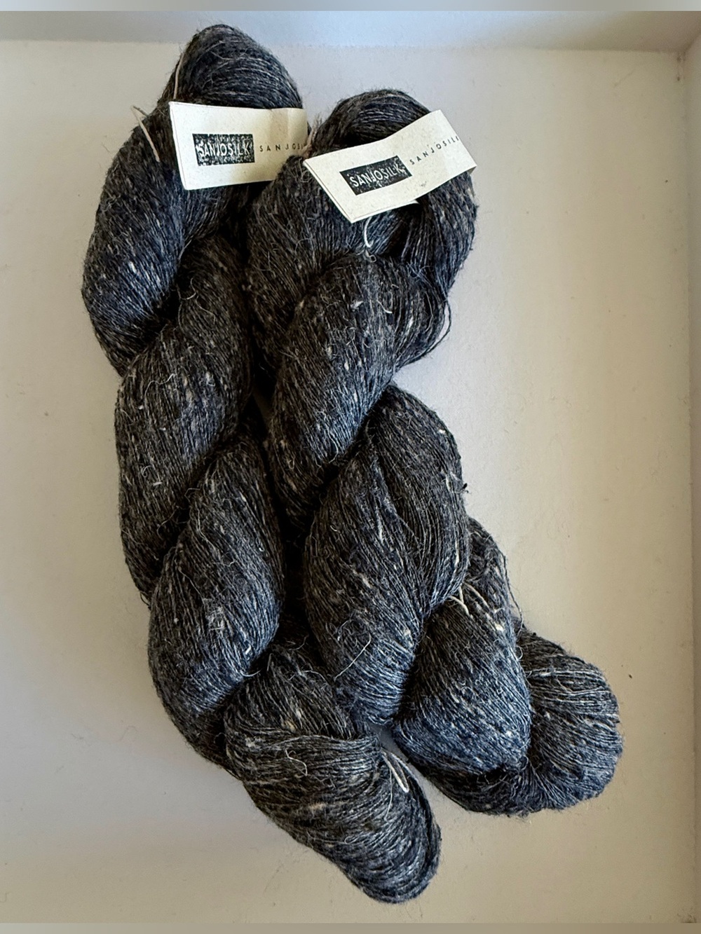 Sanjo Silk Tussah Silk Linen Yarn Thread weight
2 skeins